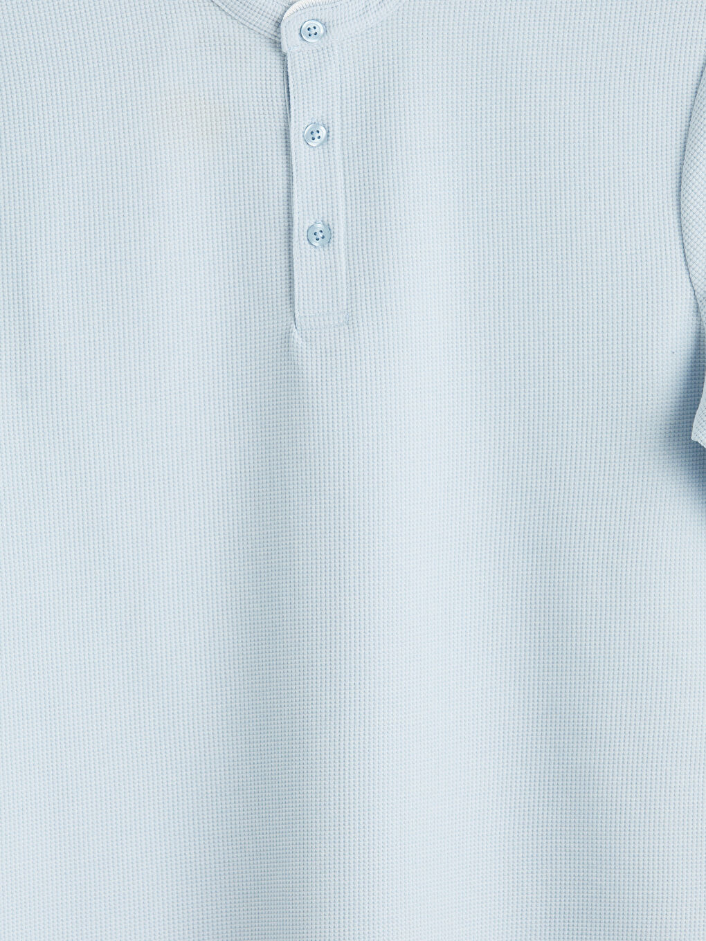 Mavi Hakim Yaka Erkek Tişört-1