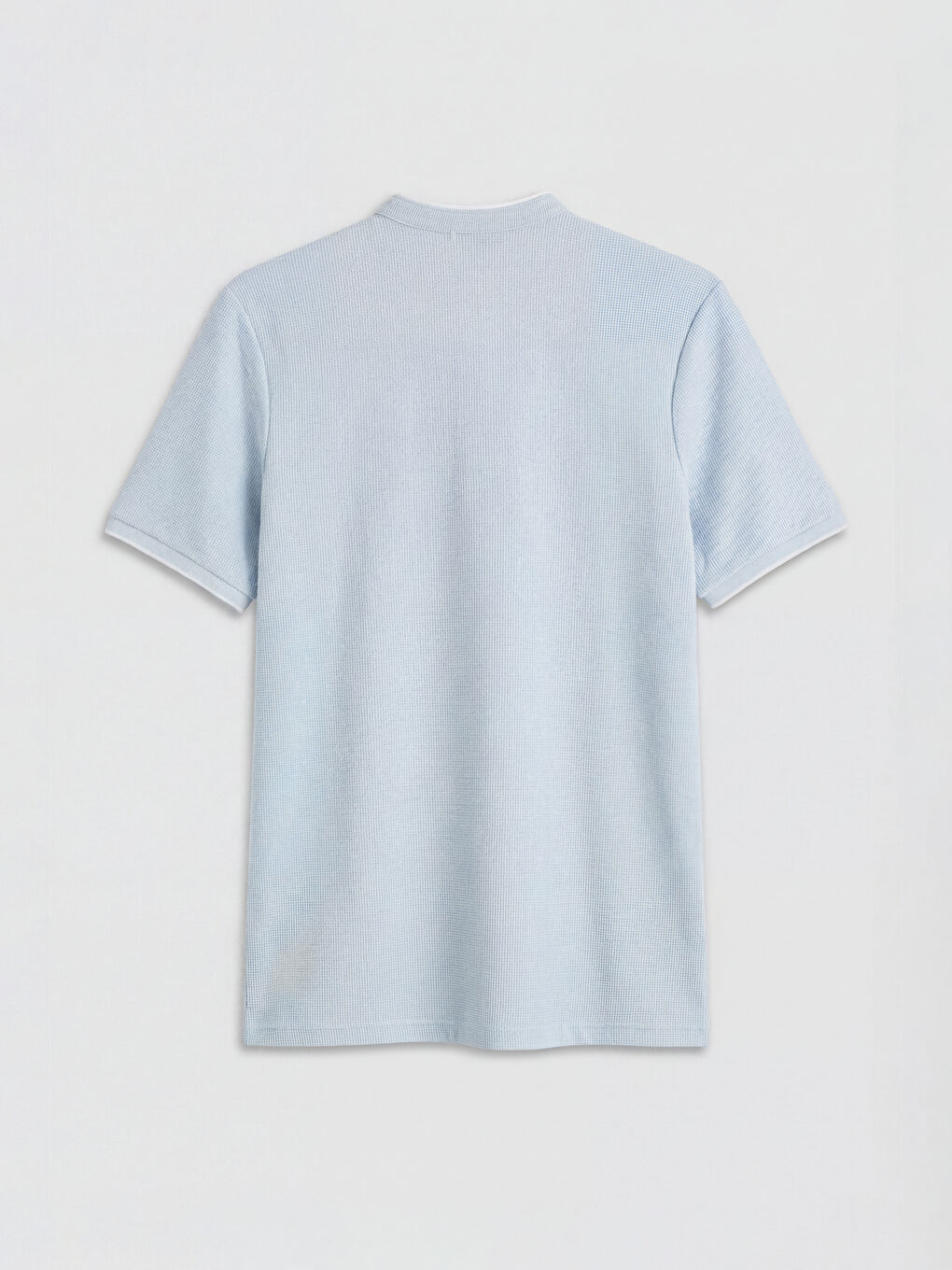 Mavi Hakim Yaka Erkek Tişört-2