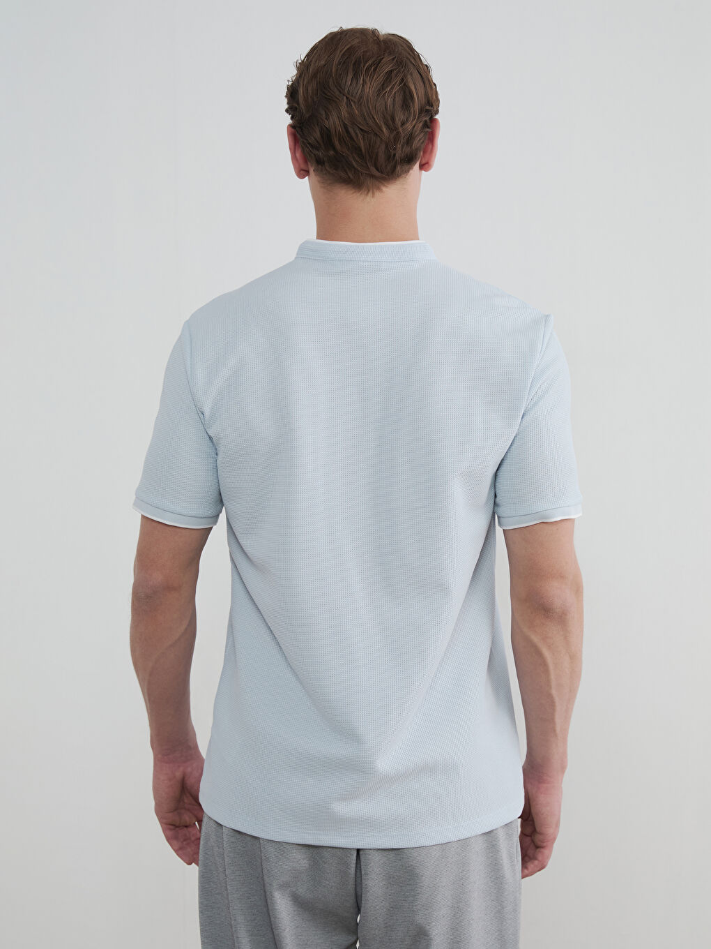 Grandad Collar Men's T-Shirt-3