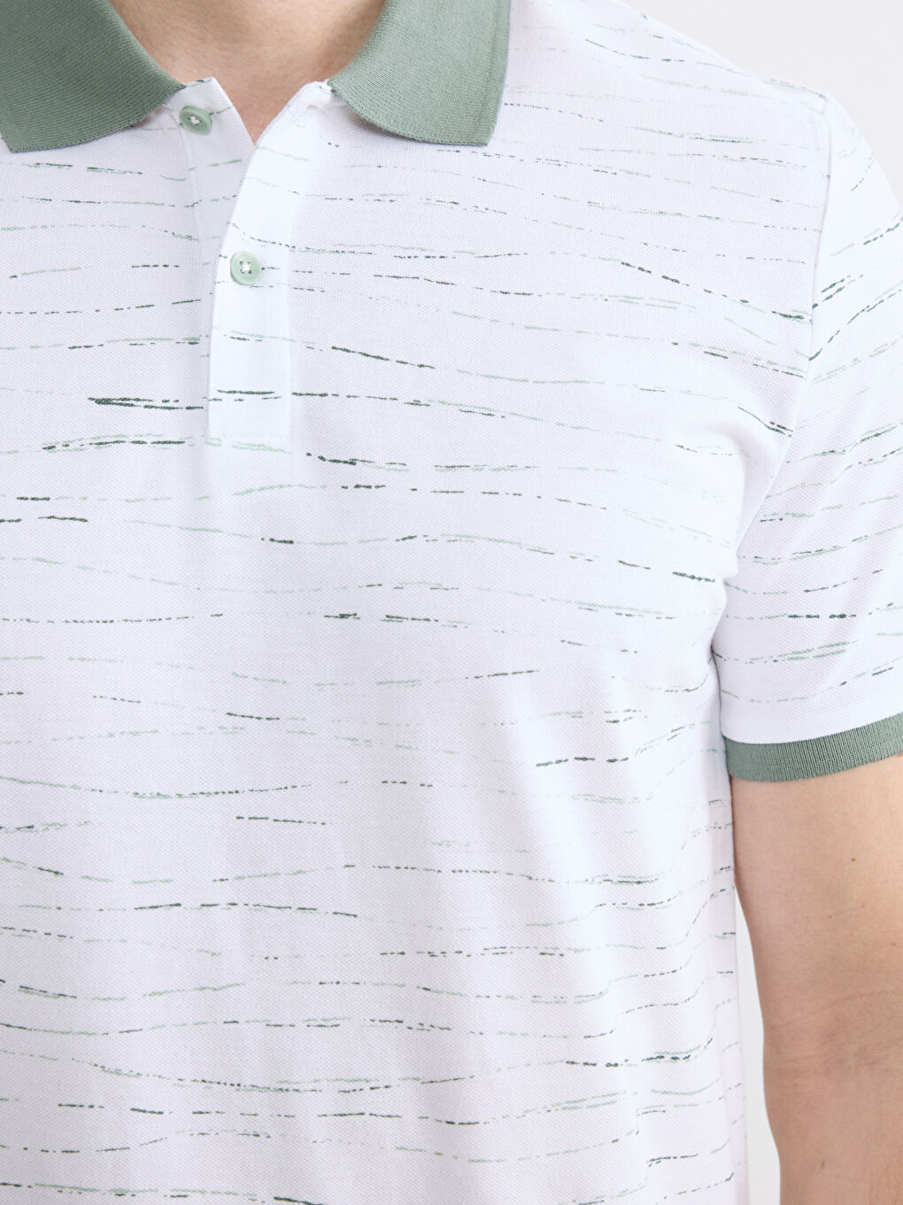 Patterned Polo Shirt for Men-2