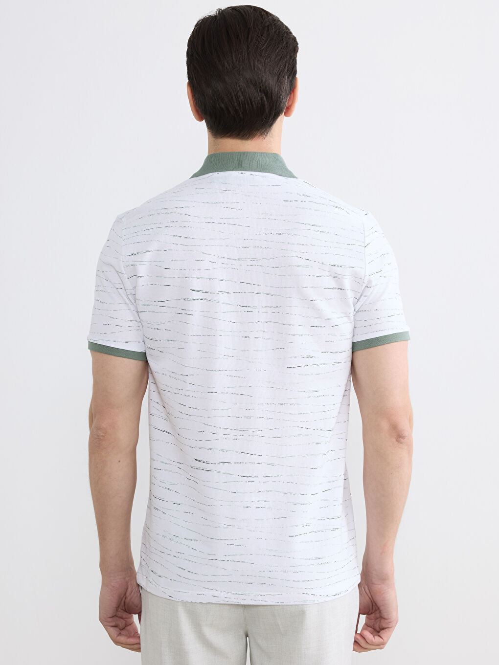 Patterned Polo Shirt for Men-3