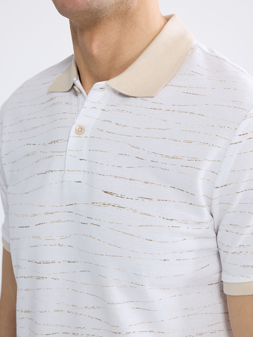Patterned Polo Shirt for Men-2