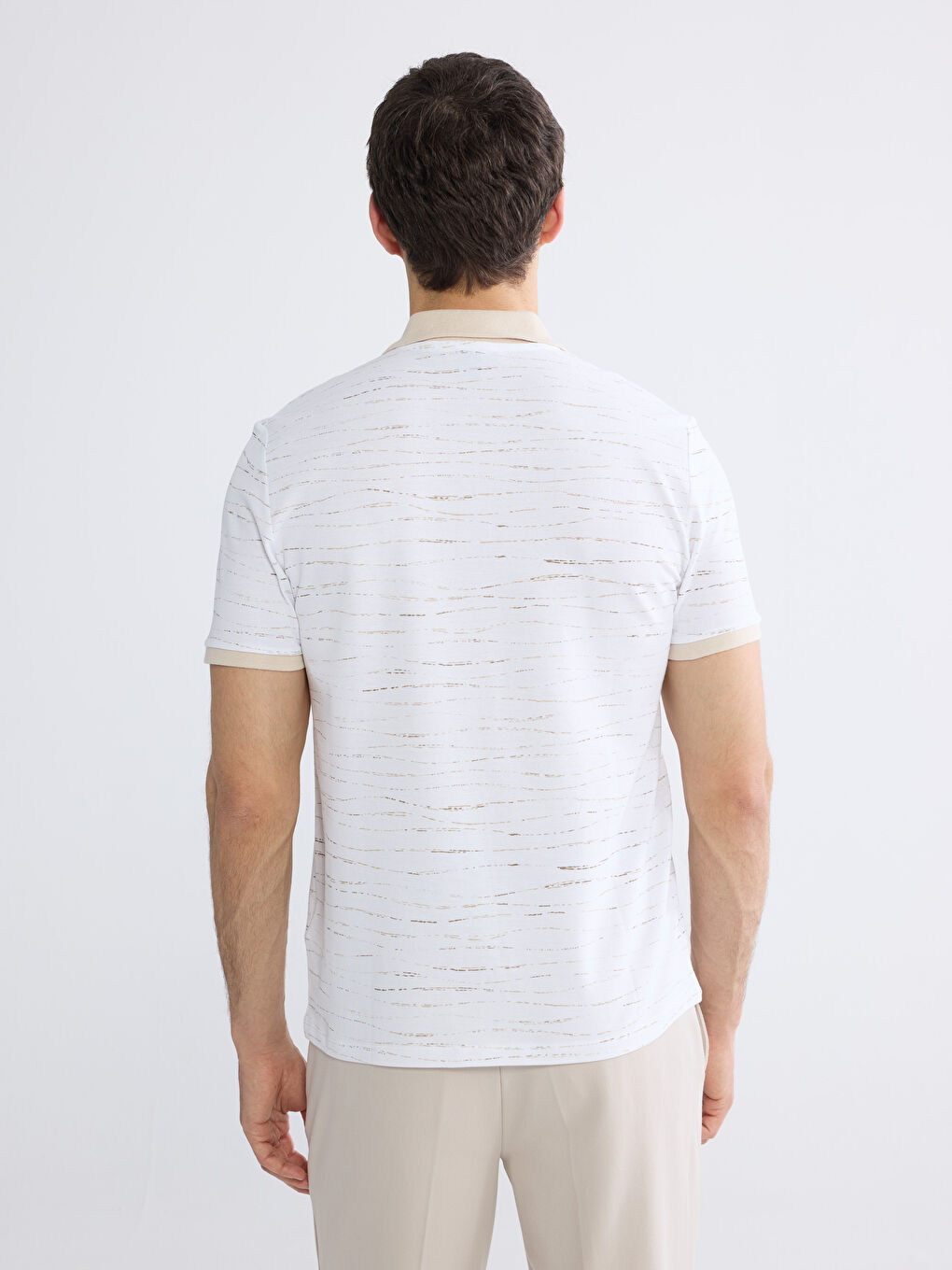 Patterned Polo Shirt for Men-3