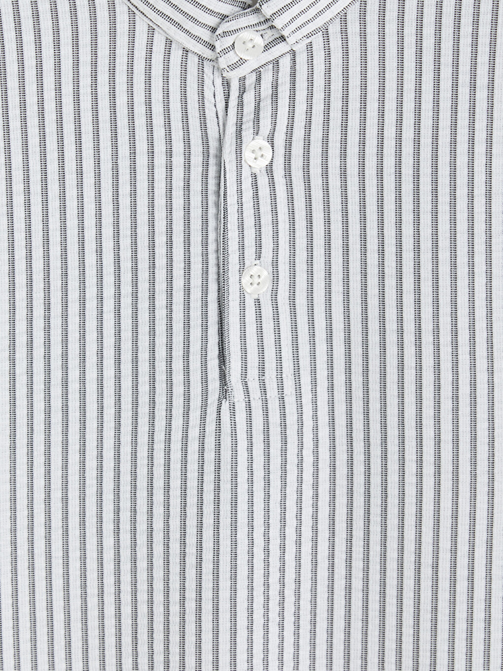 Men's Striped Mandarin Collar T-shirt-6