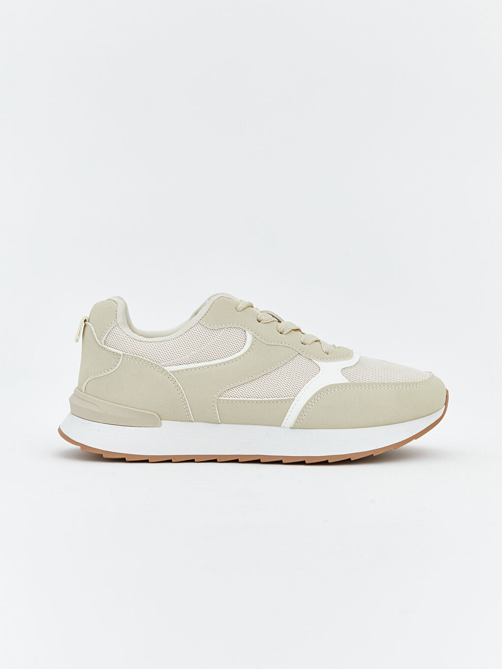 Жіночі кросівки зі шнурівкою та сітчастими вставками-1