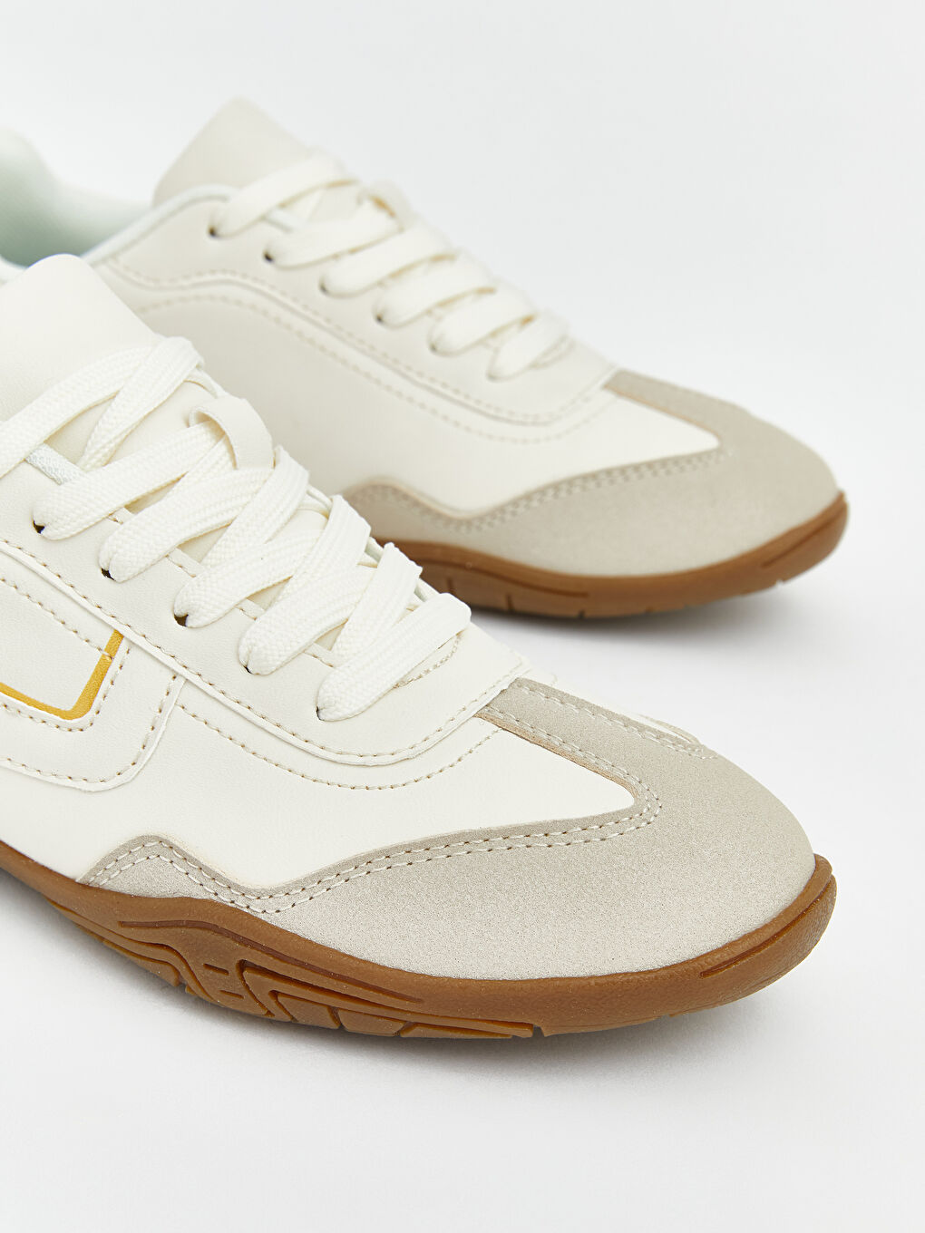 Faux Leather Women's Sneakers-2