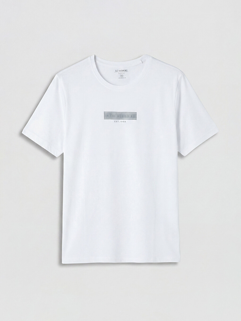 T-shirt en jersey à col rond imprimé pour homme-4