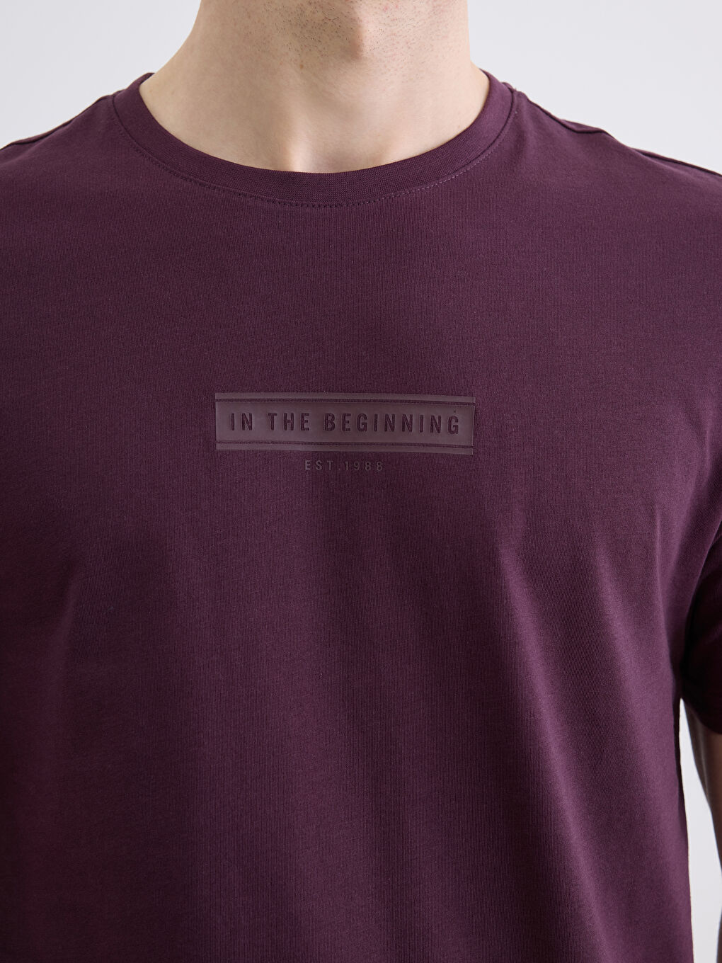 Crew Neck Men's Jersey T-Shirt-2