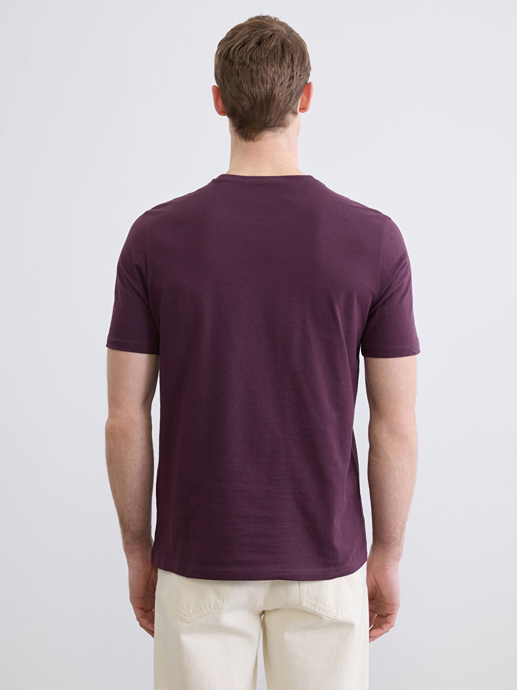 Crew Neck Men's Jersey T-Shirt-3