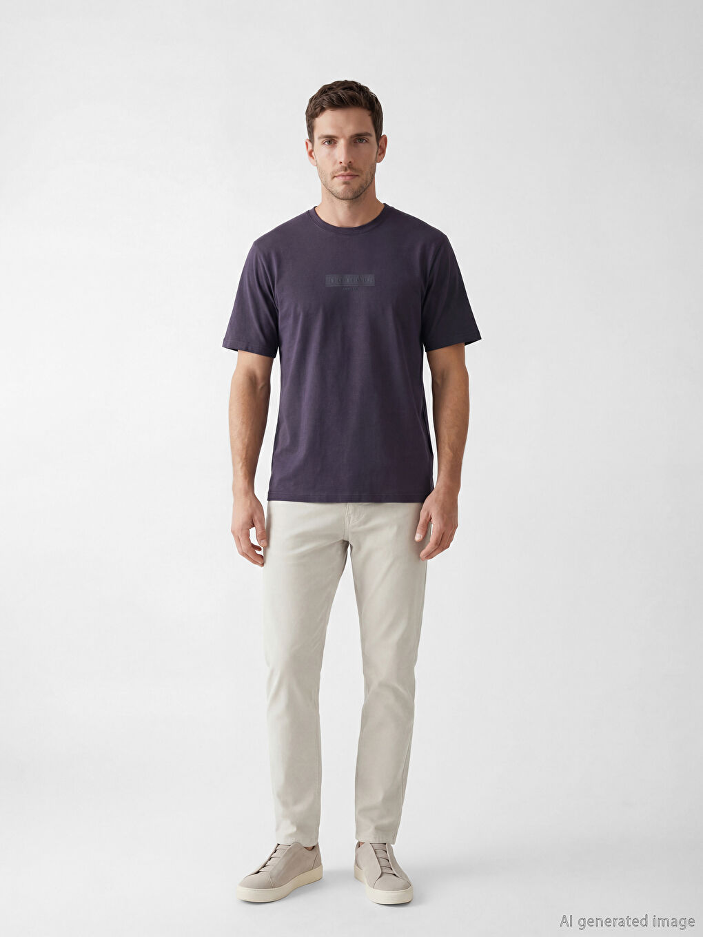 Crew Neck Men's Jersey T-Shirt-1