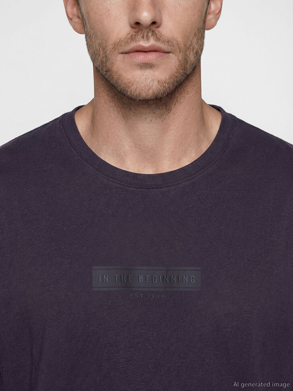 Crew Neck Men's Jersey T-Shirt-2