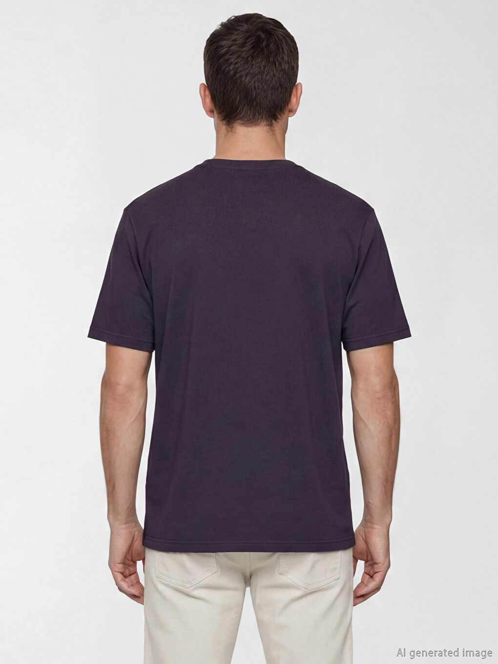 Crew Neck Men's Jersey T-Shirt-3