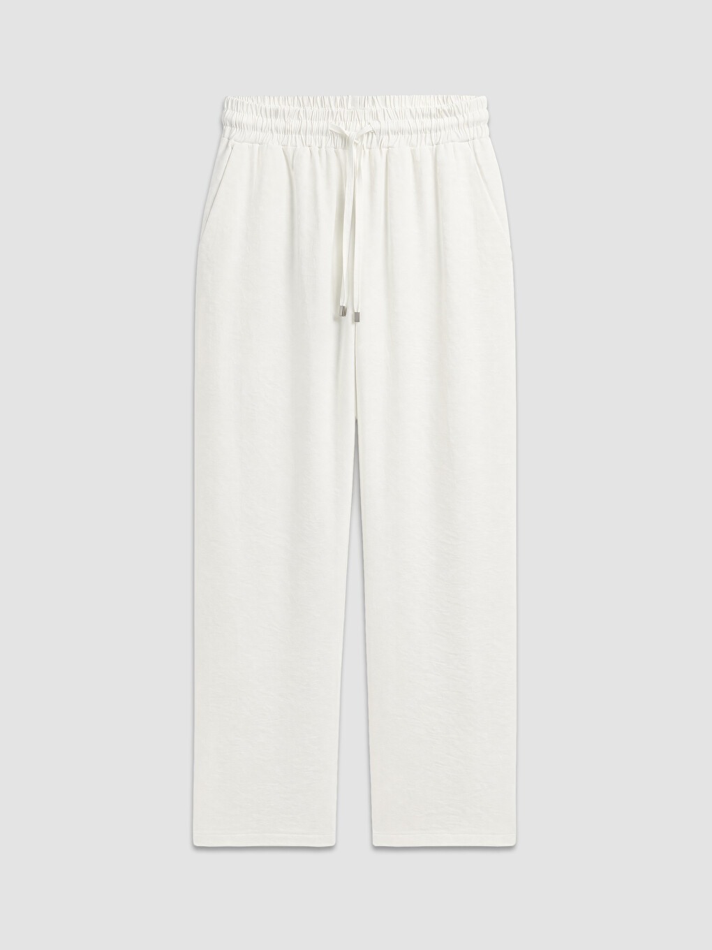 Woman Ecru Trousers