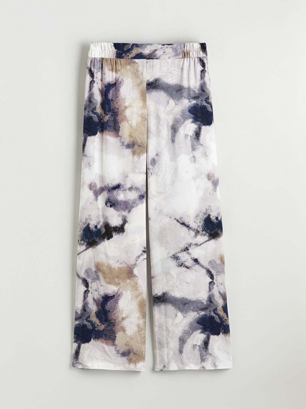 Elastic Waist Batik Print Women's Trousers-4