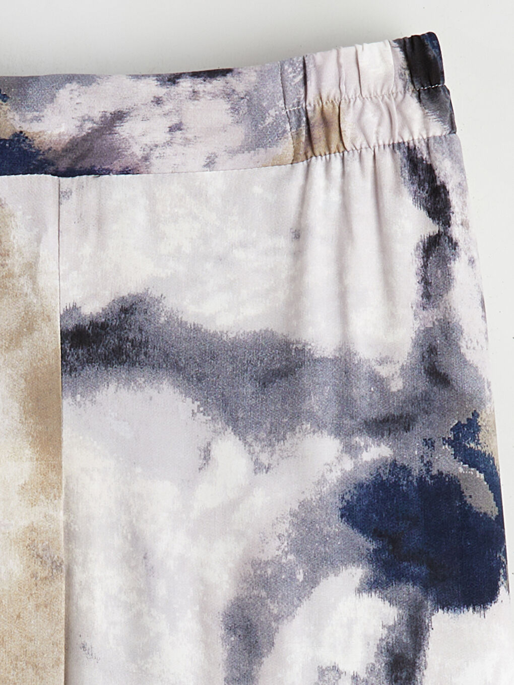 Elastic Waist Batik Print Women's Trousers-5