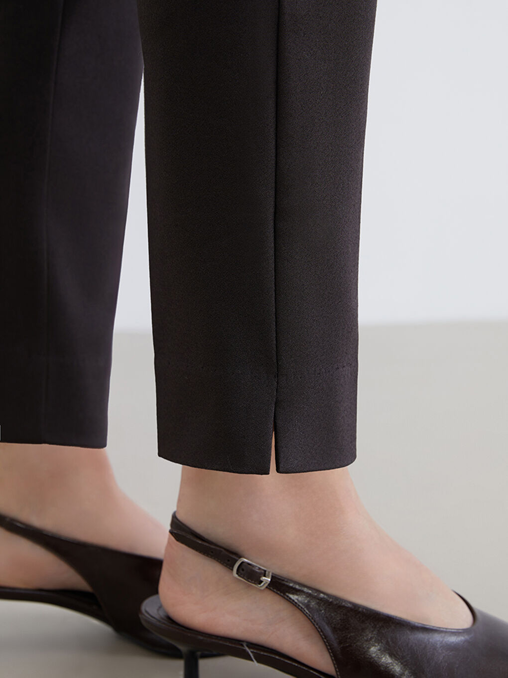 Ženske Pantalone Visokog Struka Cigareta-3