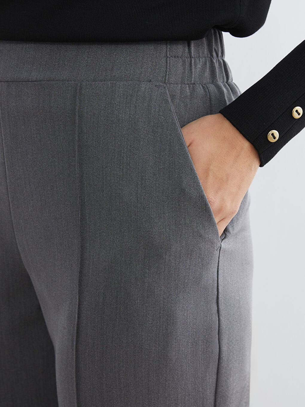 Woman GREY Trousers-2