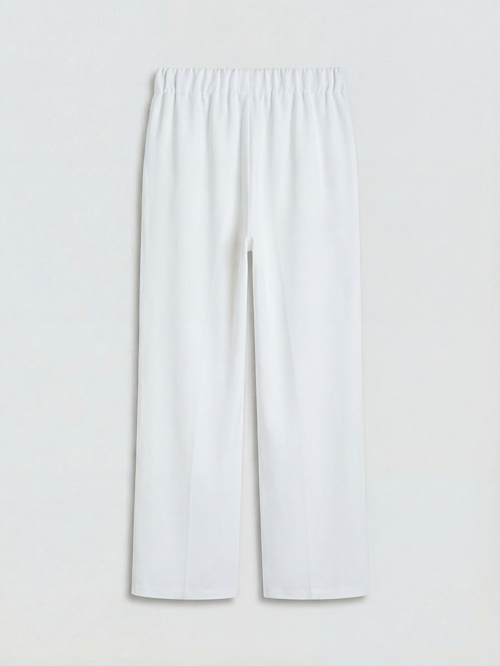 Elastic Waist Wide Leg Women's Trousers-6