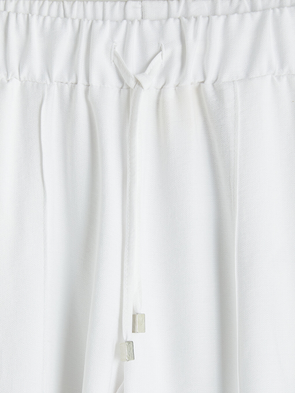Elastic Waist Wide Leg Women's Trousers-7