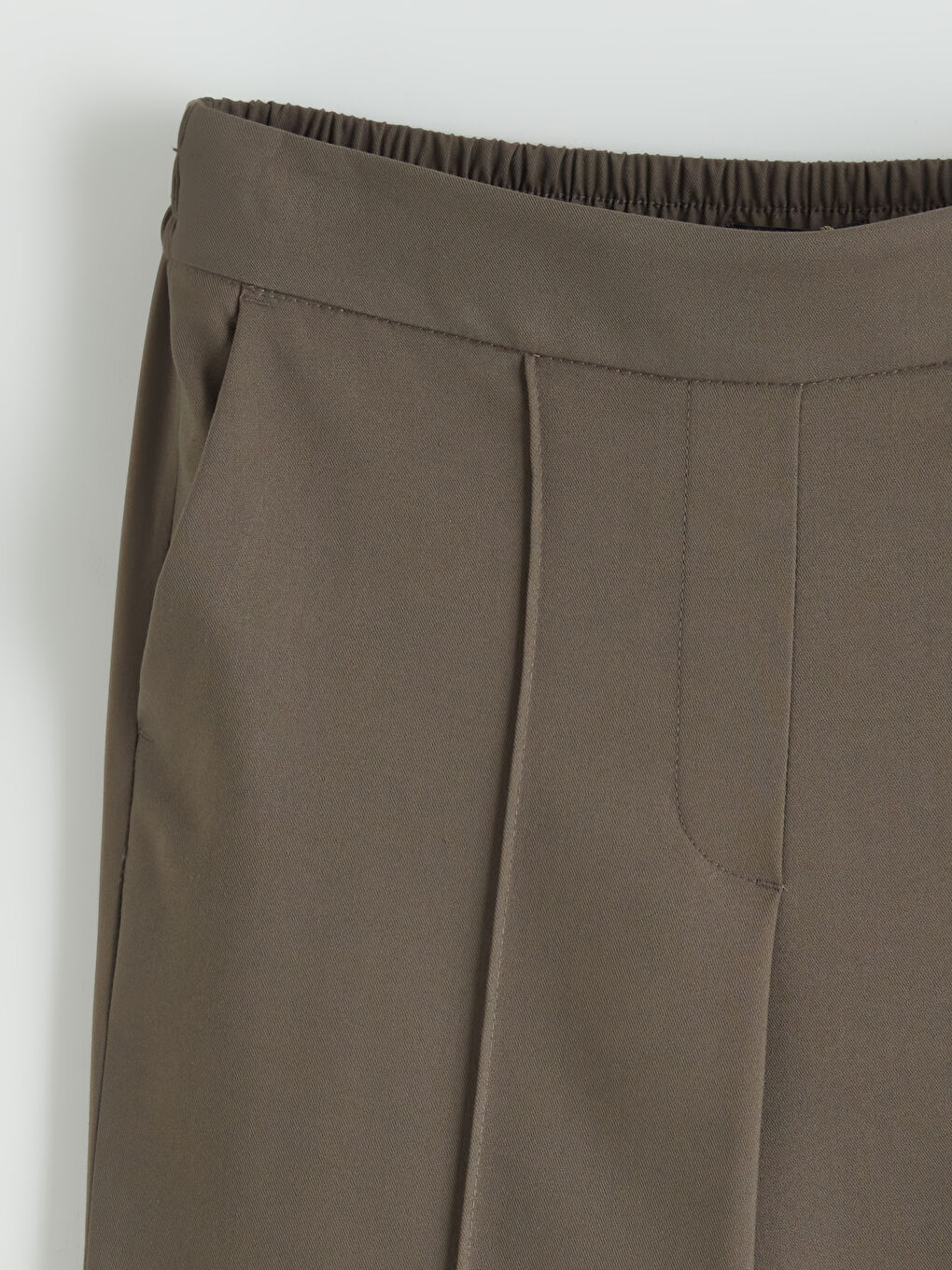 Women's Wide-Leg Trousers with Elastic Waist-5