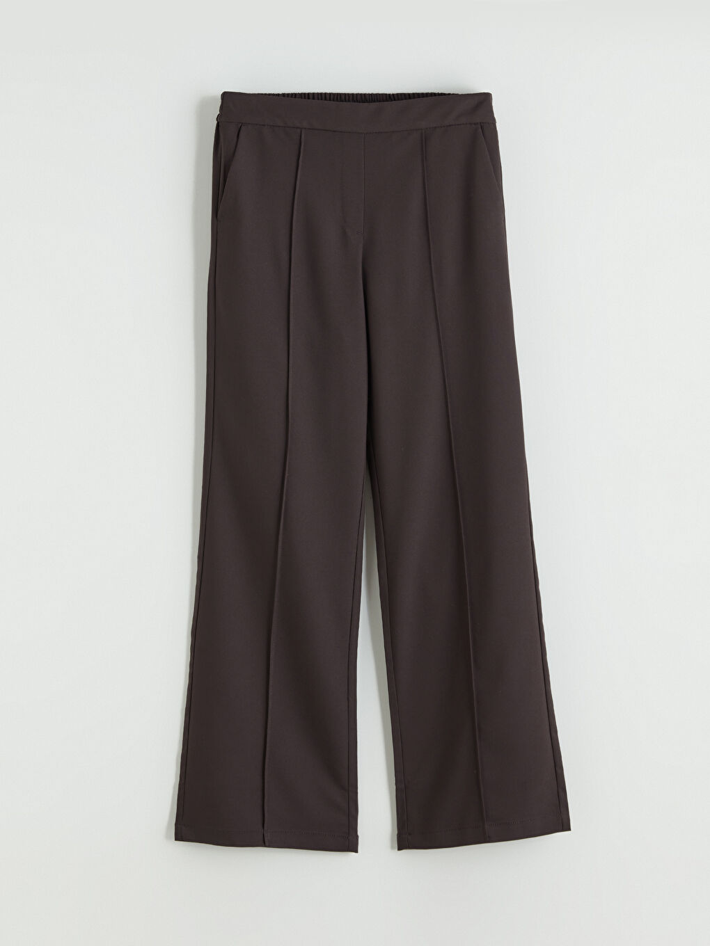 Women's Wide-Leg Trousers with Elastic Waist-4