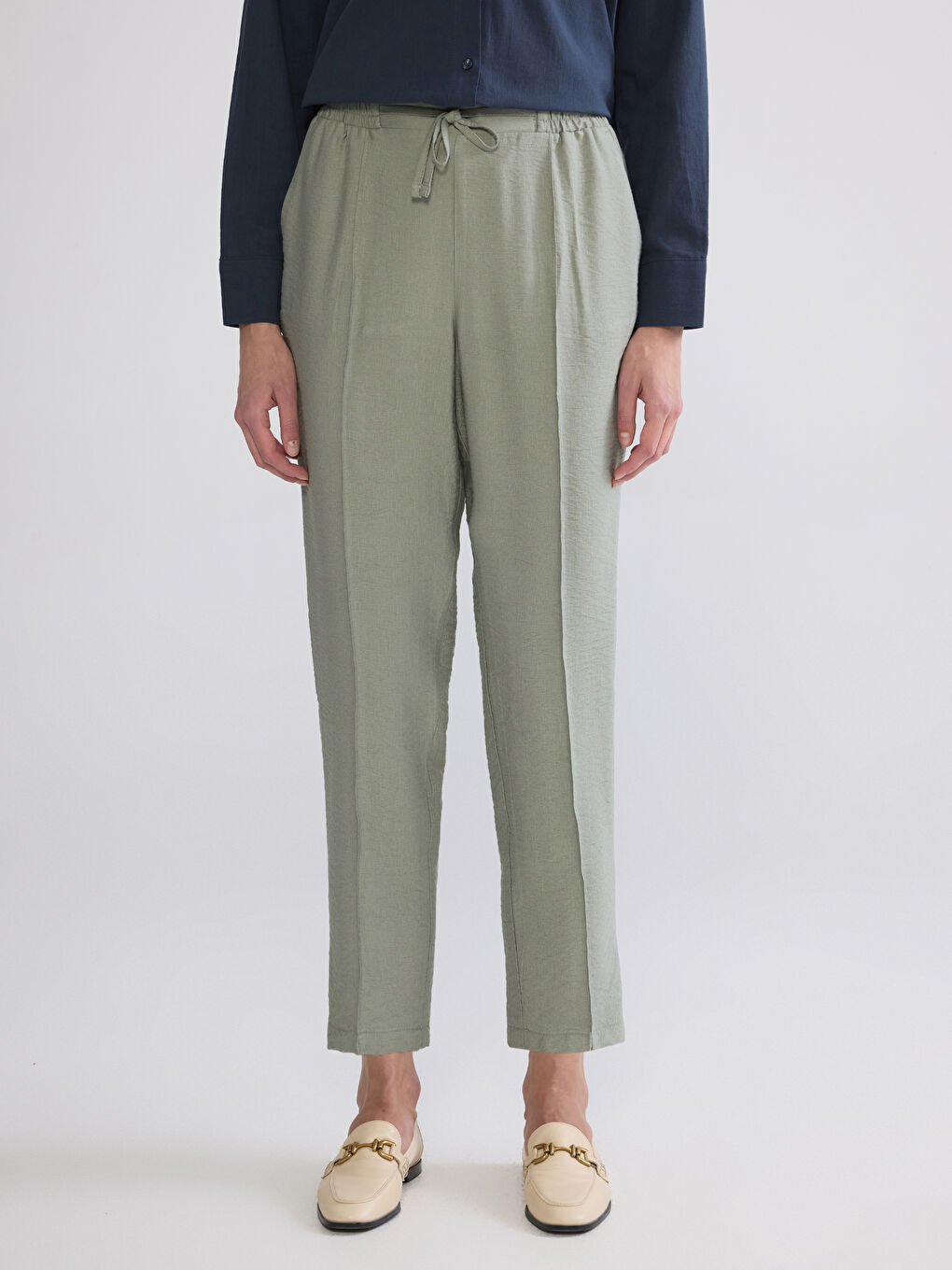 Žena ZELENA Hlače-1