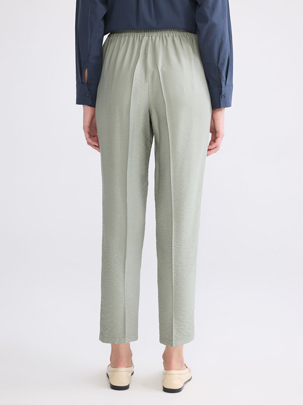 Žena ZELENA Hlače-3