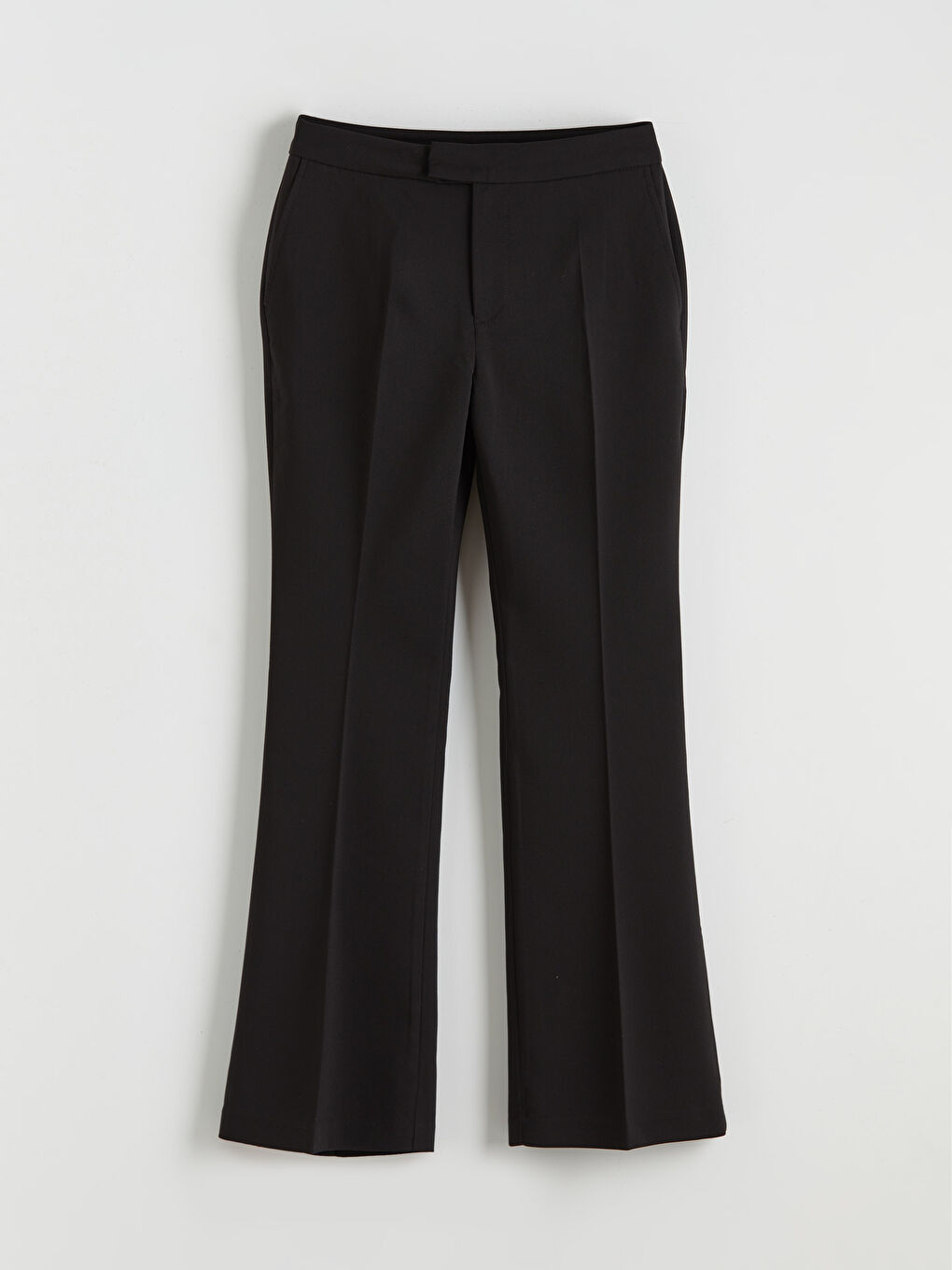 High Waisted Flared Women's Trousers-4