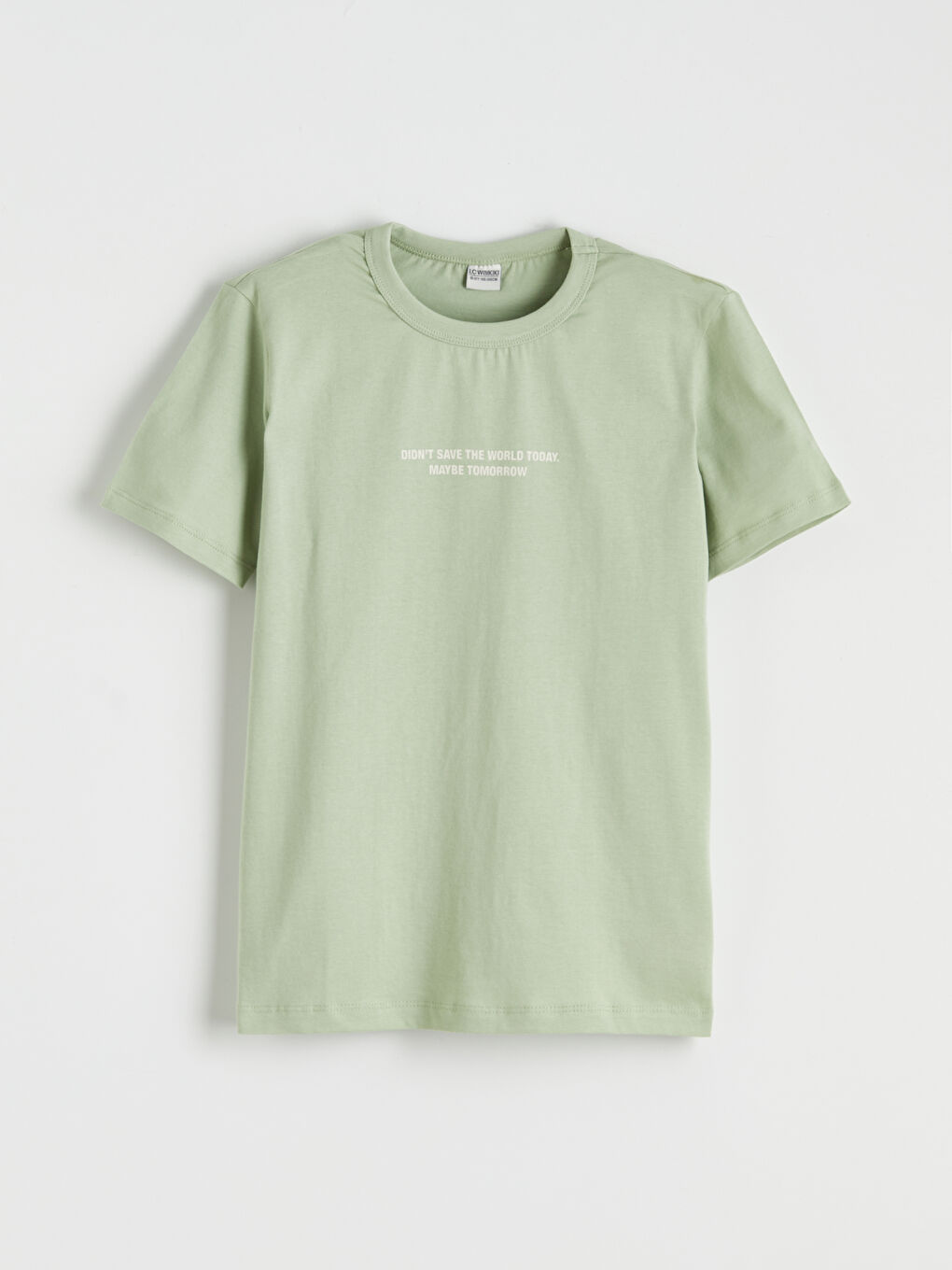 Bej Baskılı Erkek Çocuk Tişört 2'li-1