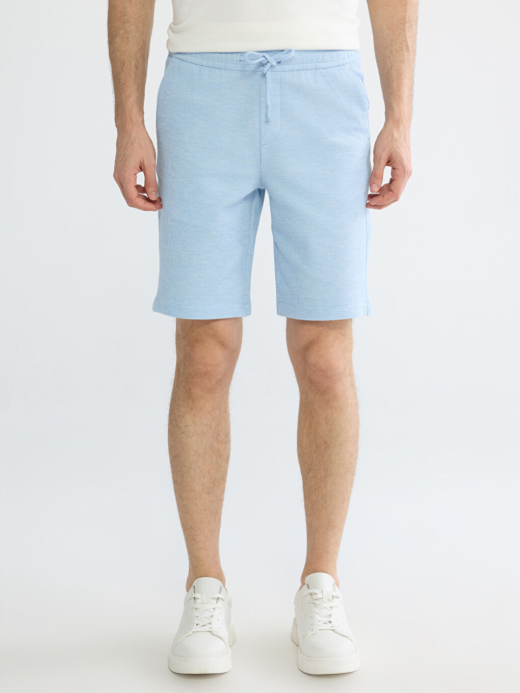 Mavi Standart Kalıp Erkek Şort-2