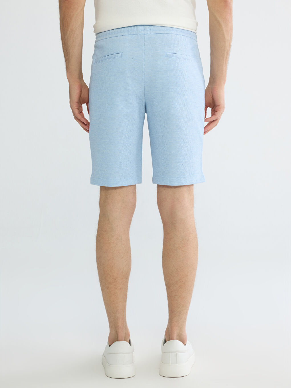 Mavi Standart Kalıp Erkek Şort-4