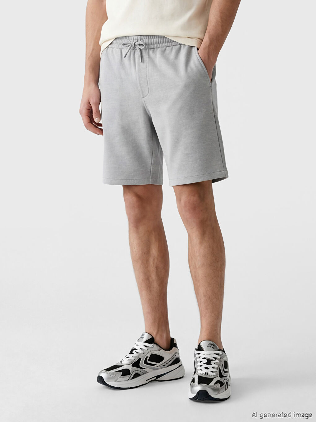 Man GREY Shorts-1