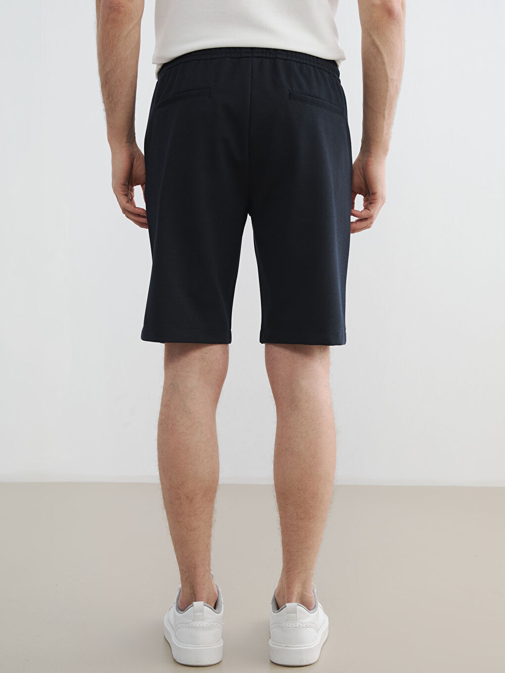 Lacivert Standart Kalıp Erkek Şort-3