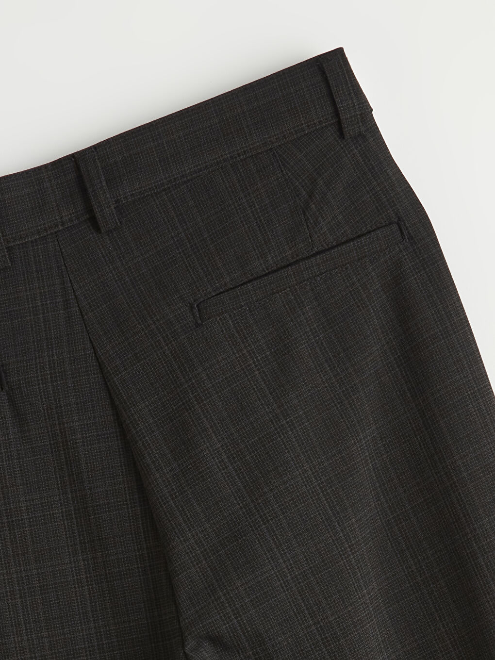 Мужские брюки в клетку слим-фит-3