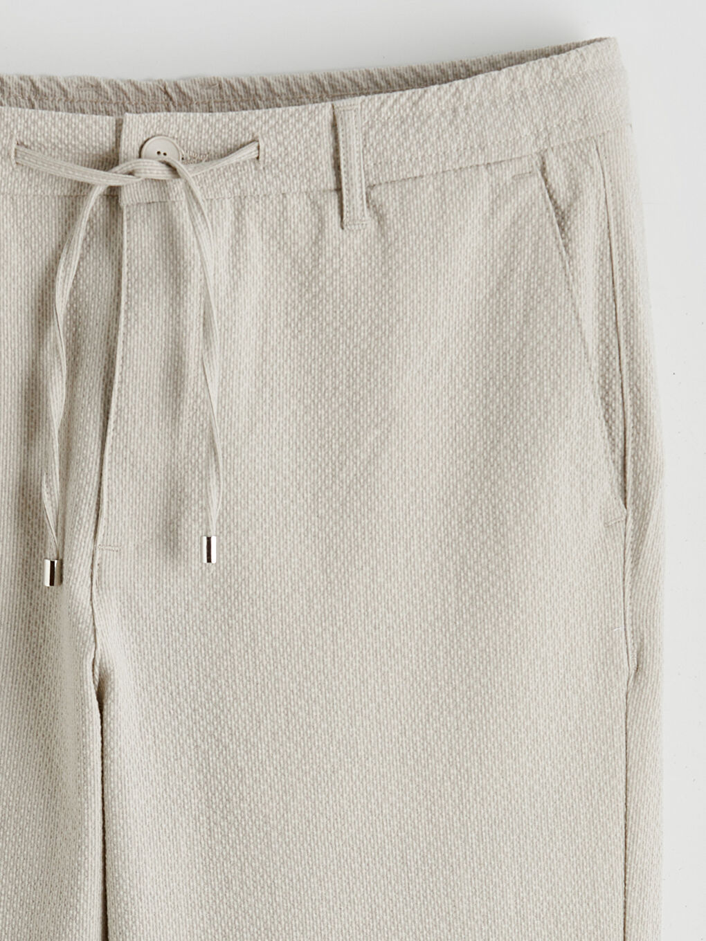 Bej Slim Fit Erkek Pantolon-5