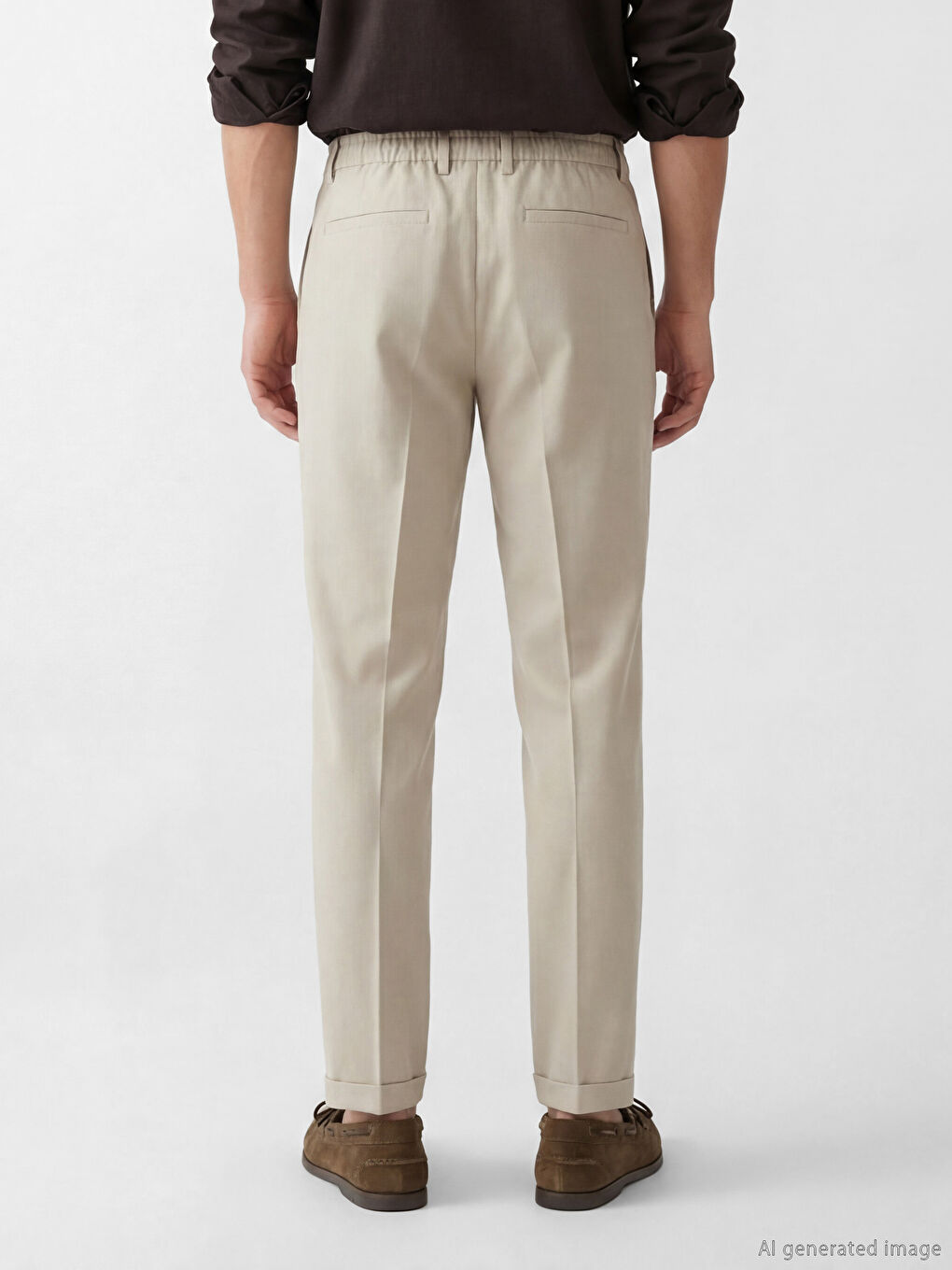 Slim Fit Muške Pantalone-3