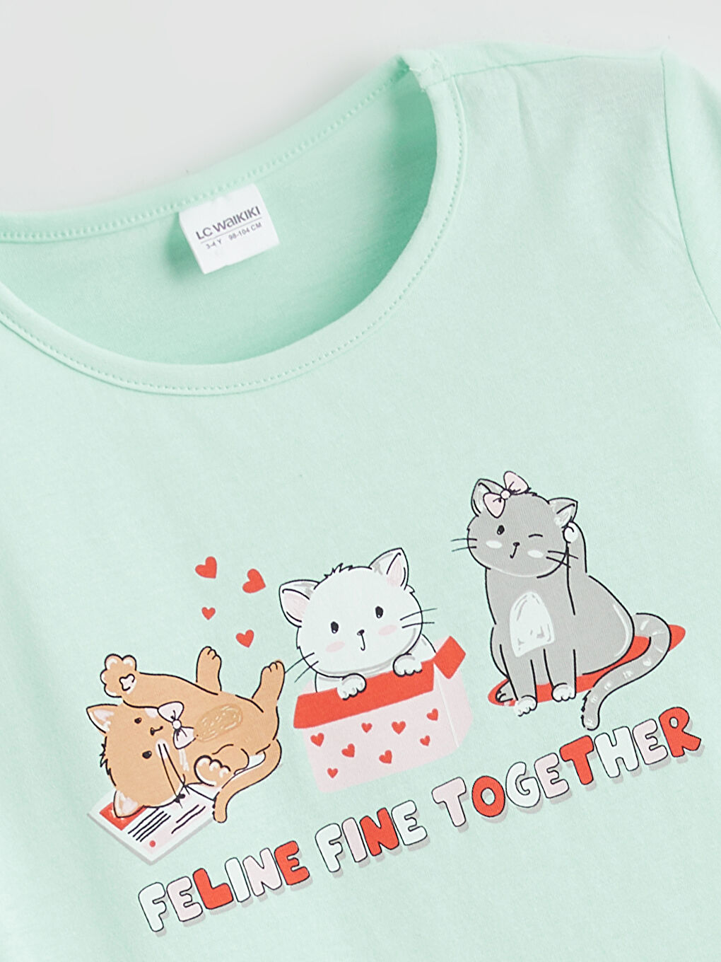 Қыздар көгілдір Қысқа пижама жинағы-2