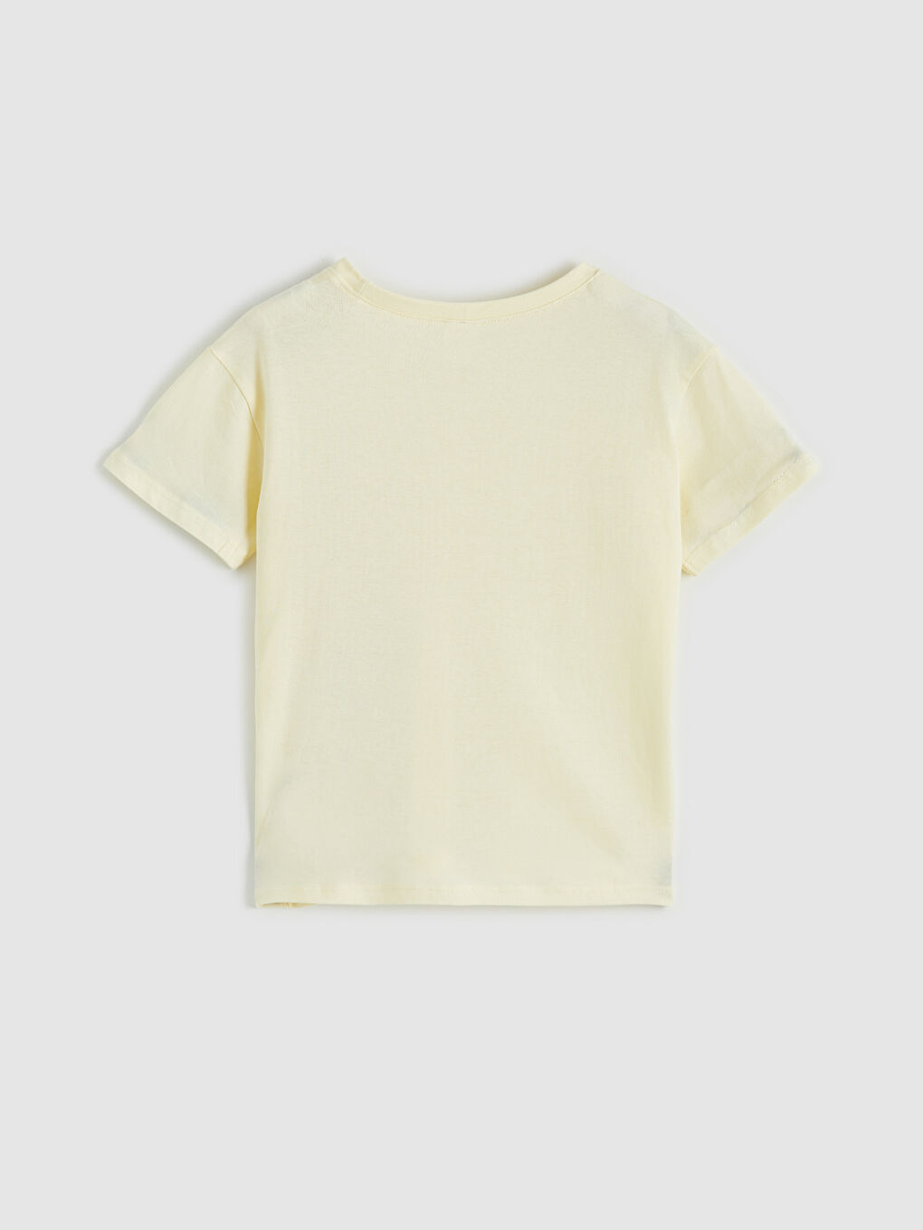 Sarı Baskılı Kız Çocuk Şortlu Pijama Takımı-3