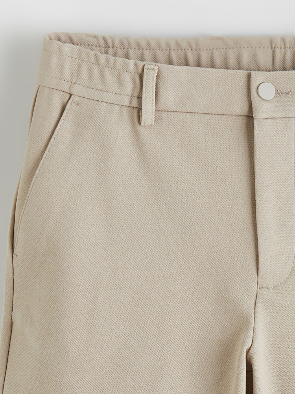 Bej Standart Kalıp Erkek Şort-5