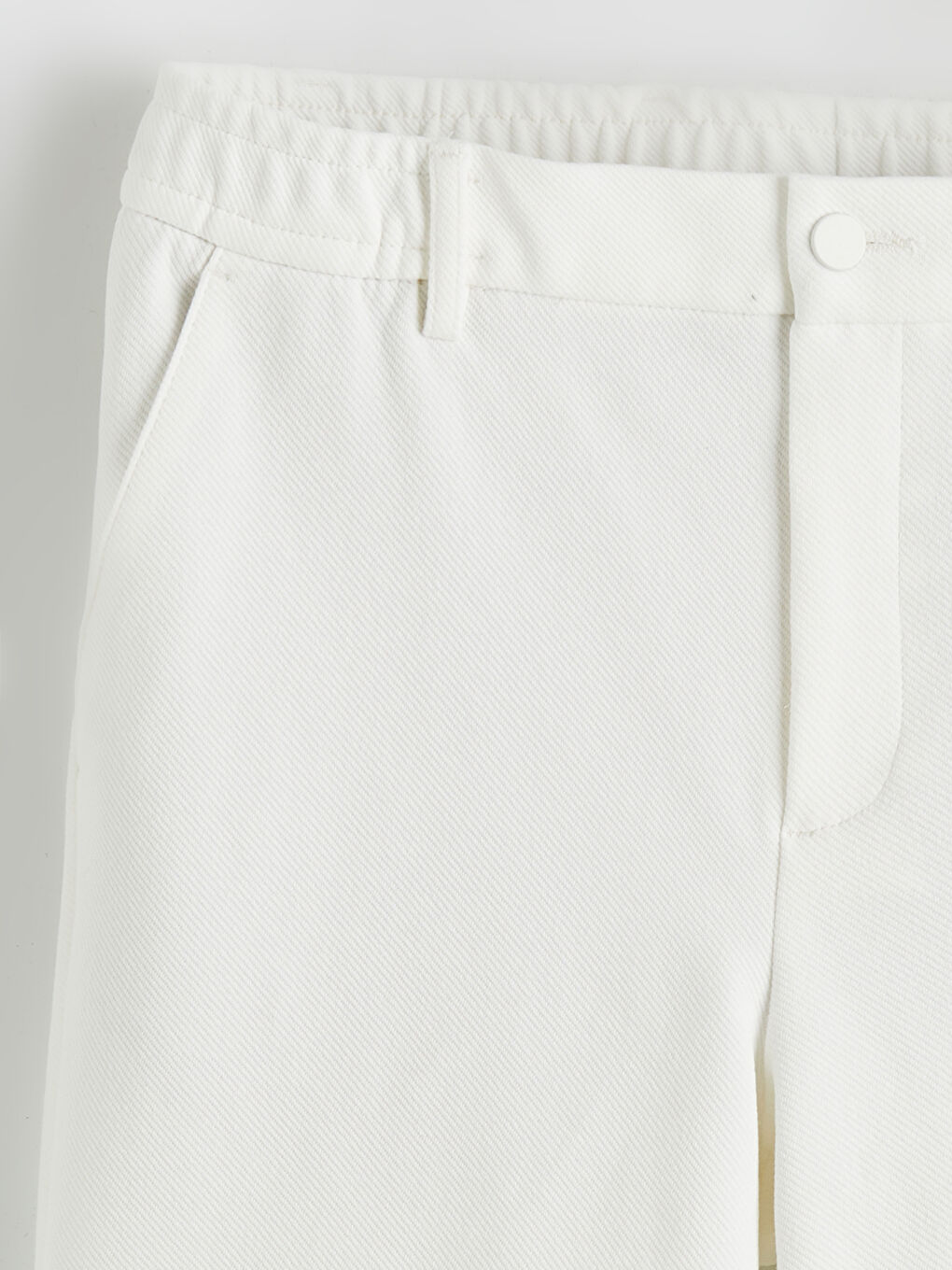 Ekru Standart Kalıp Erkek Şort-5