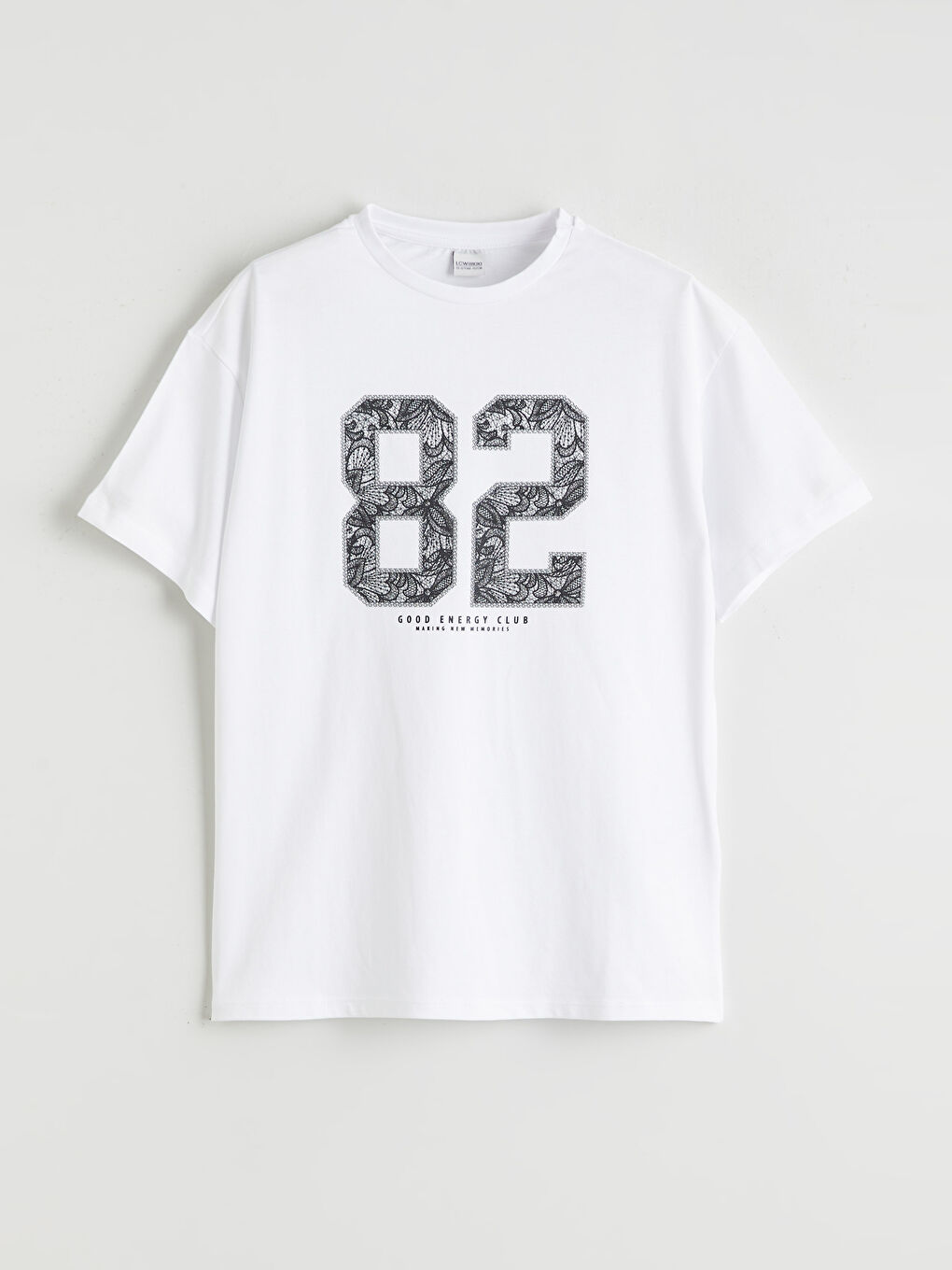 Beyaz Baskılı Kız Çocuk Tişört 2'li-1