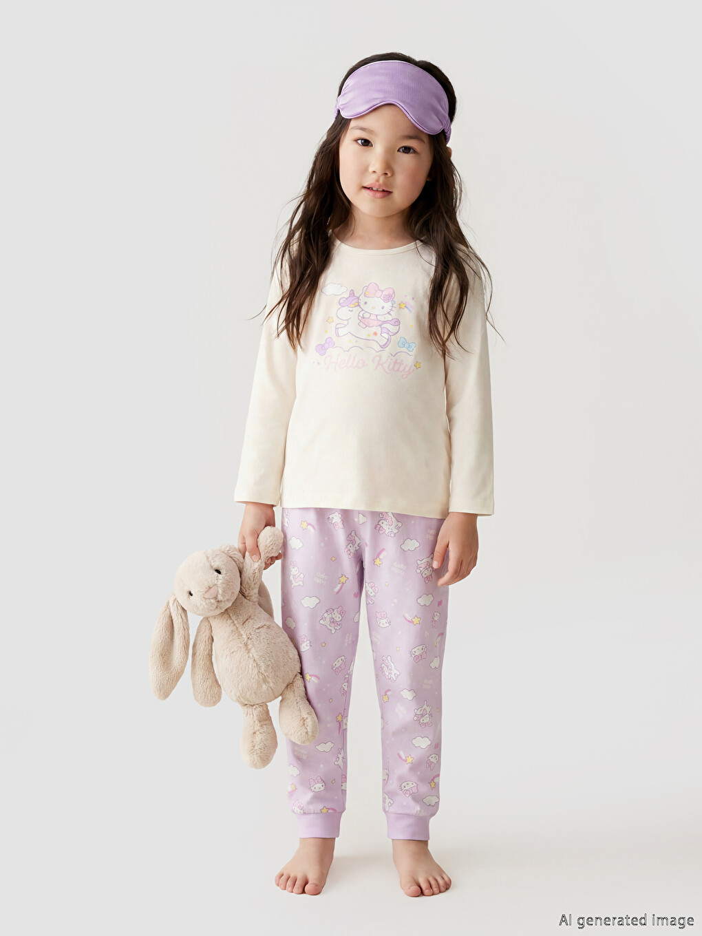 Hello Kitty Štampani Pidžama Set Za Djevojčice