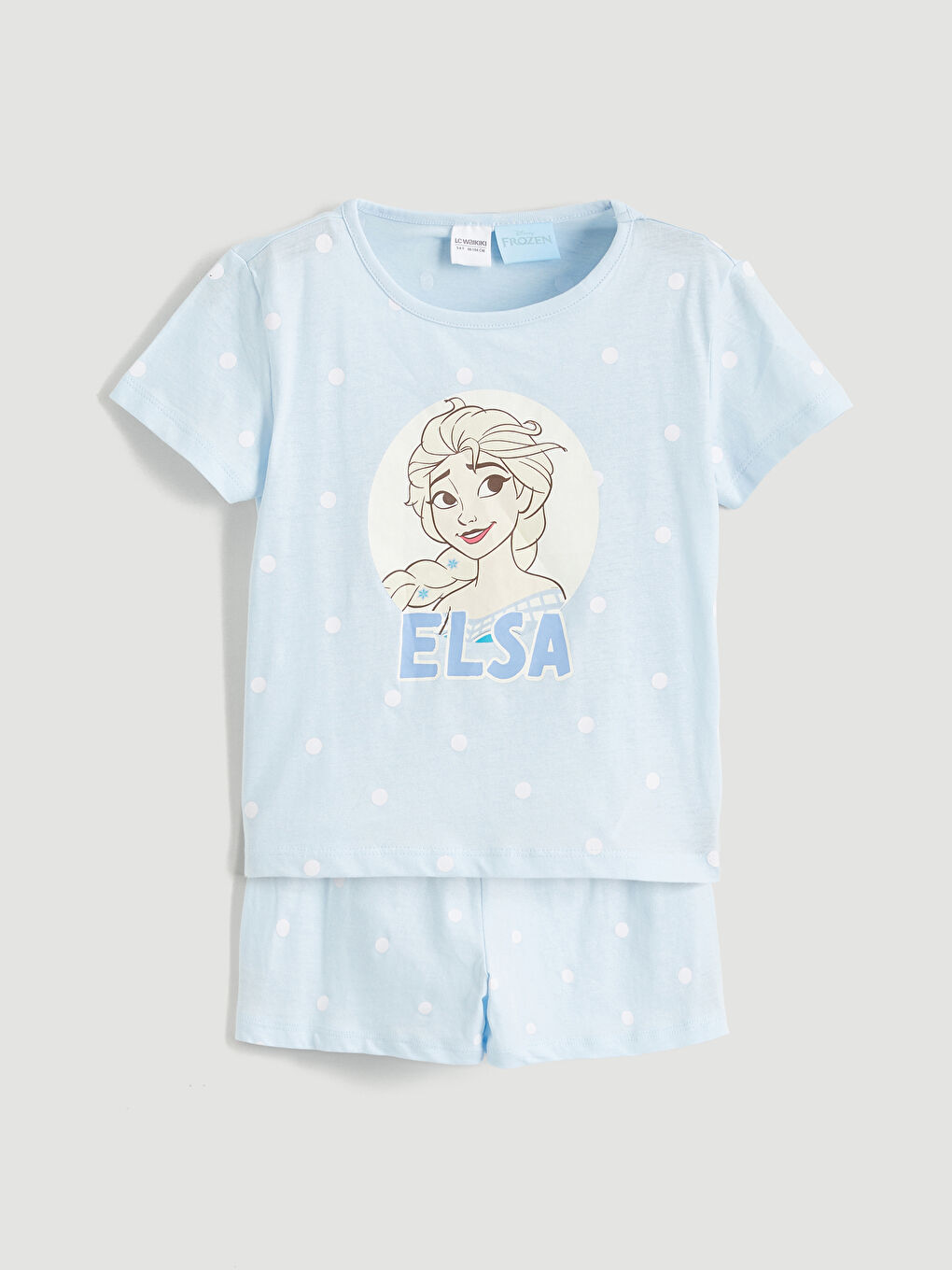 طقم بيجاما قصير أزرق فتاة