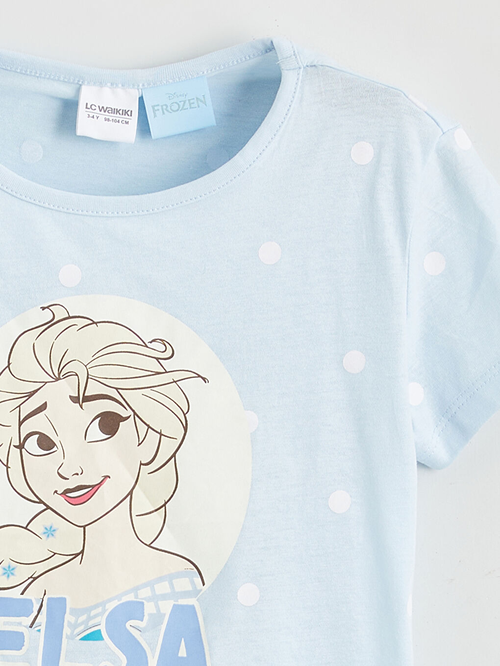 طقم بيجاما قصير أزرق فتاة-2