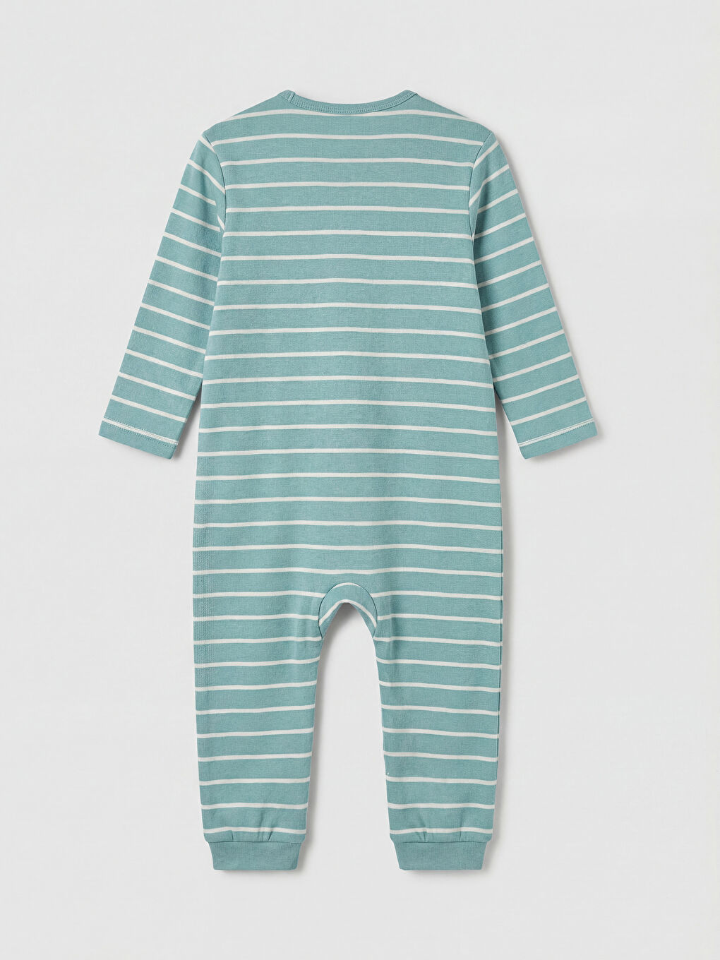 Kahverengi Bisiklet Yaka Çizgili Erkek Bebek Tulum 2'li-4