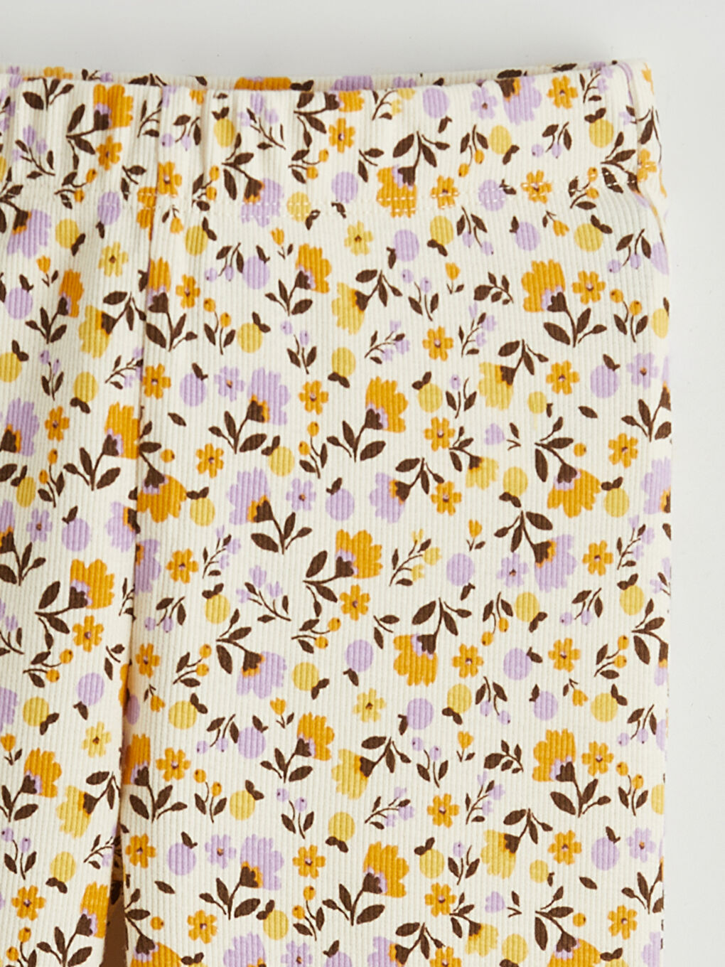 Elasticated Waist Floral Girls' Leggings Trousers 2 Pack-2