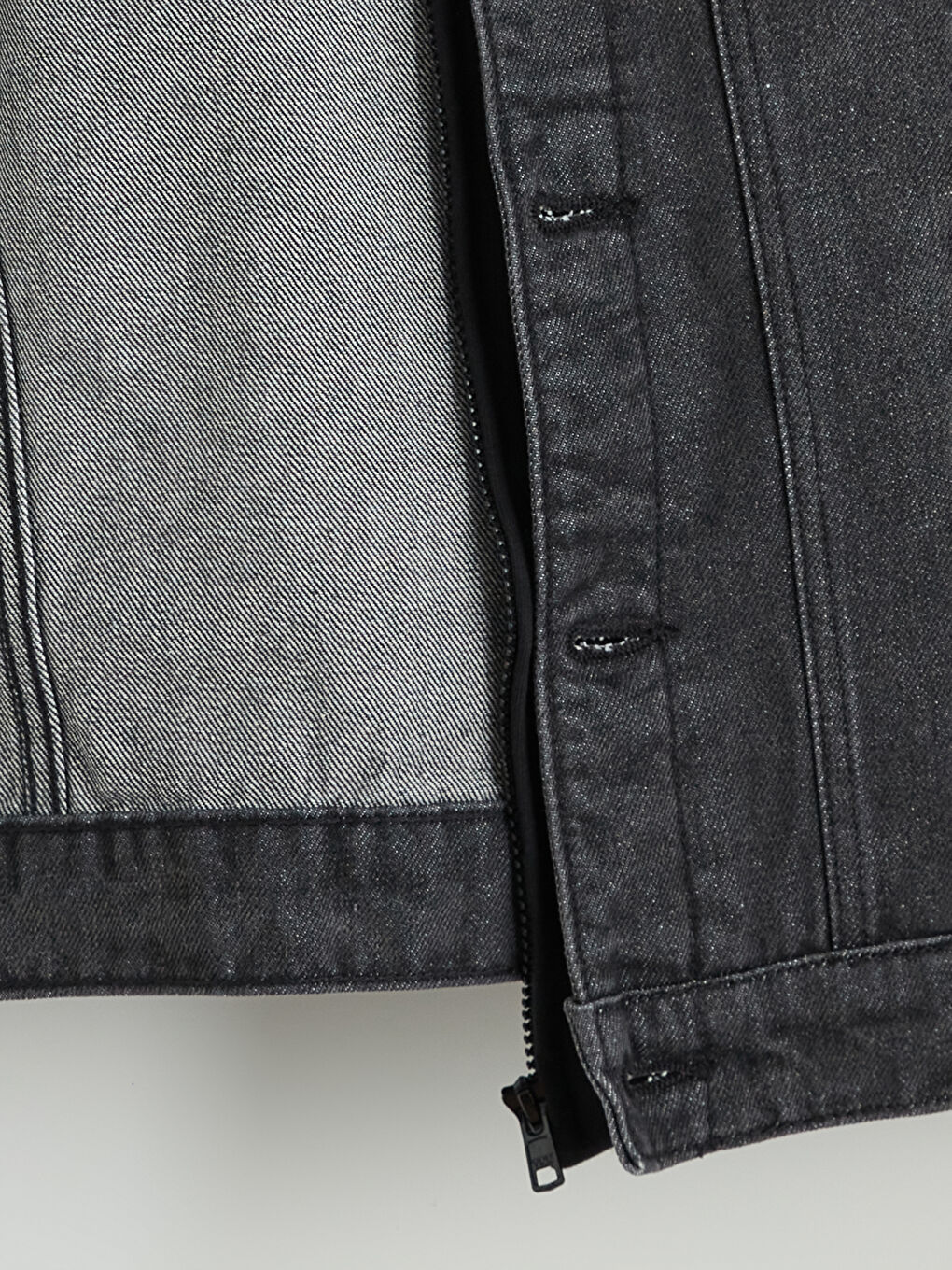 მამაკაცის ჯინსის ქურთუკი კაპიუშონით, რეგულარული მორგებით-6