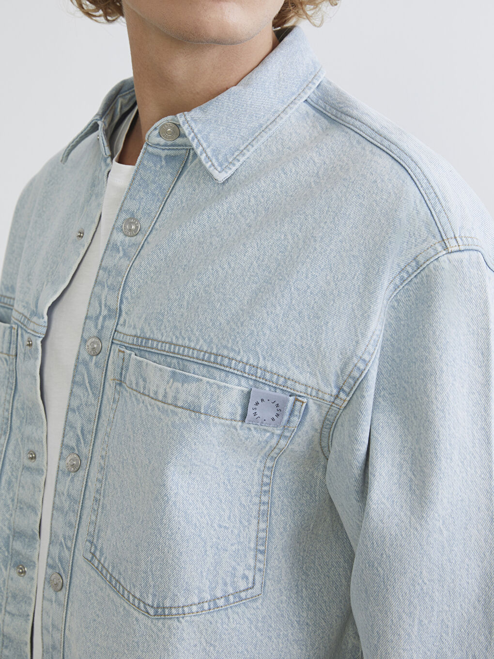 Mann INDIGO Denim-Hemd-2