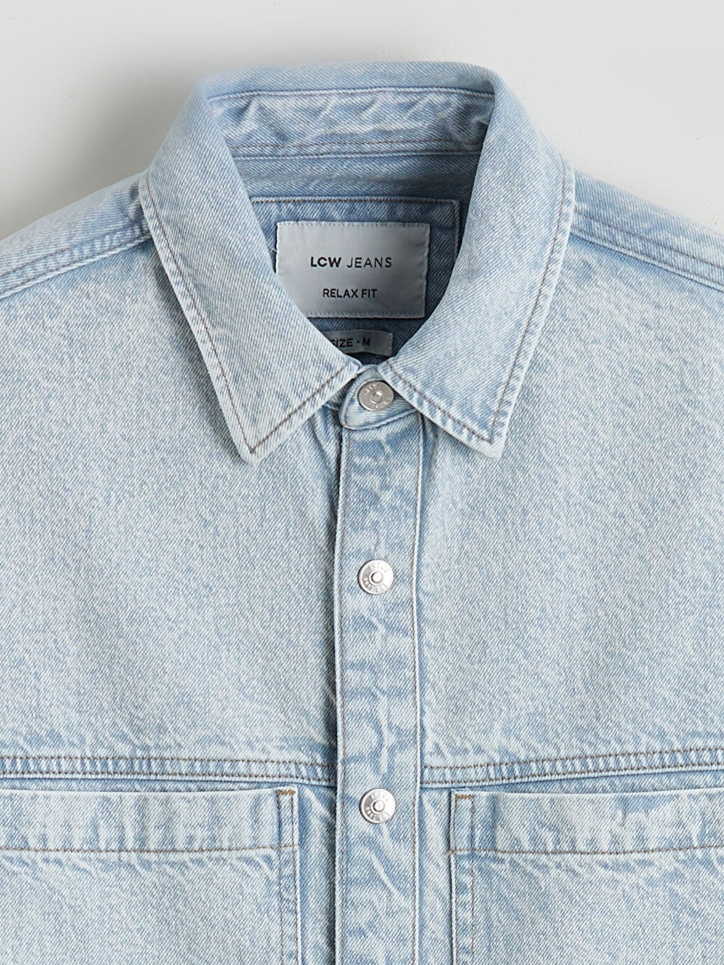 Mann INDIGO Denim-Hemd-5