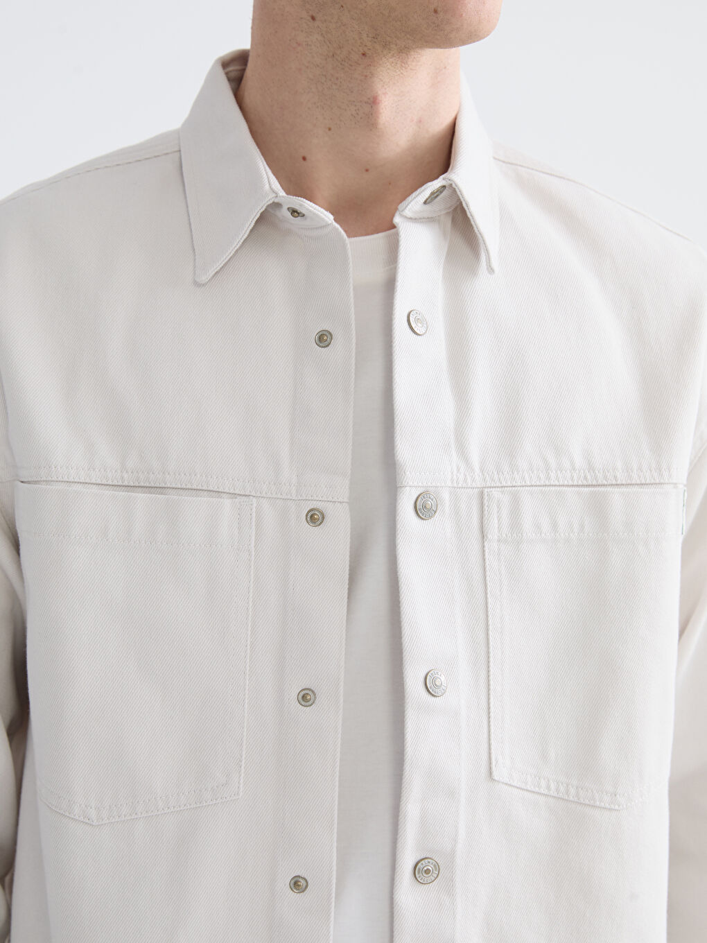 دينيم قميص بيج رجل-2